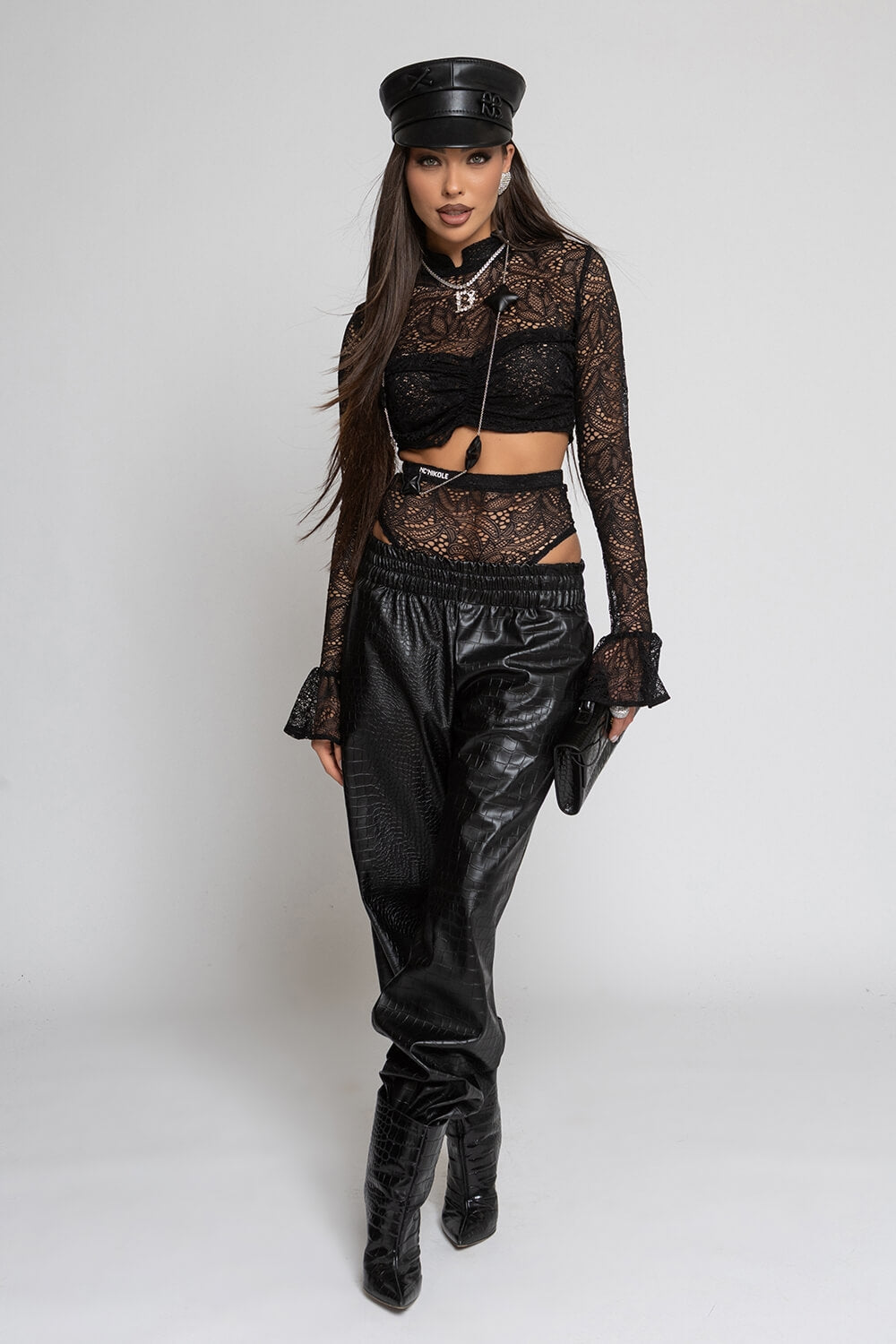Nikole 6826 Leather Trousers