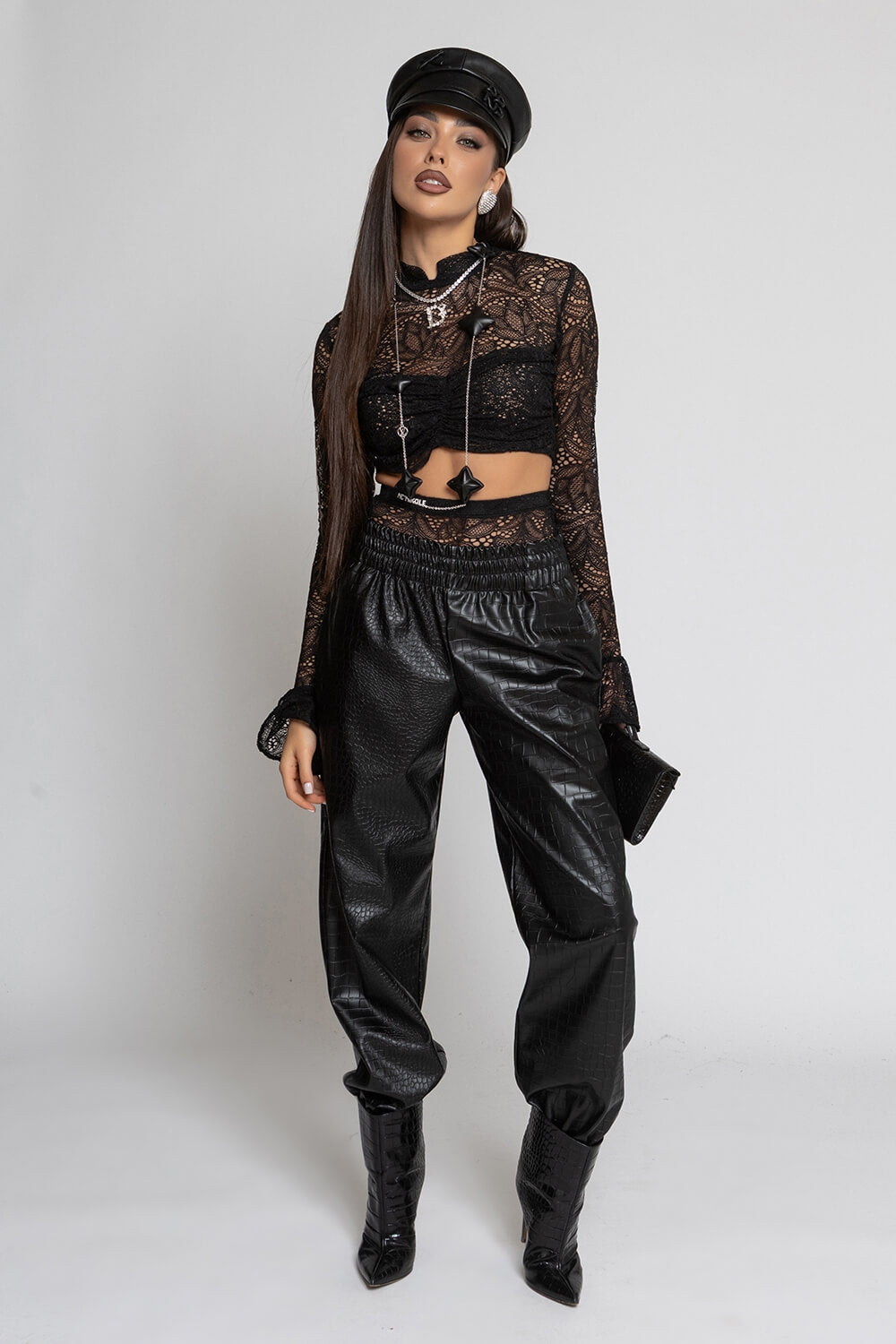 Nikole 6826 Leather Trousers