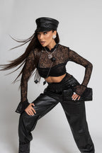 Pantaloni din piele Nikole 6826