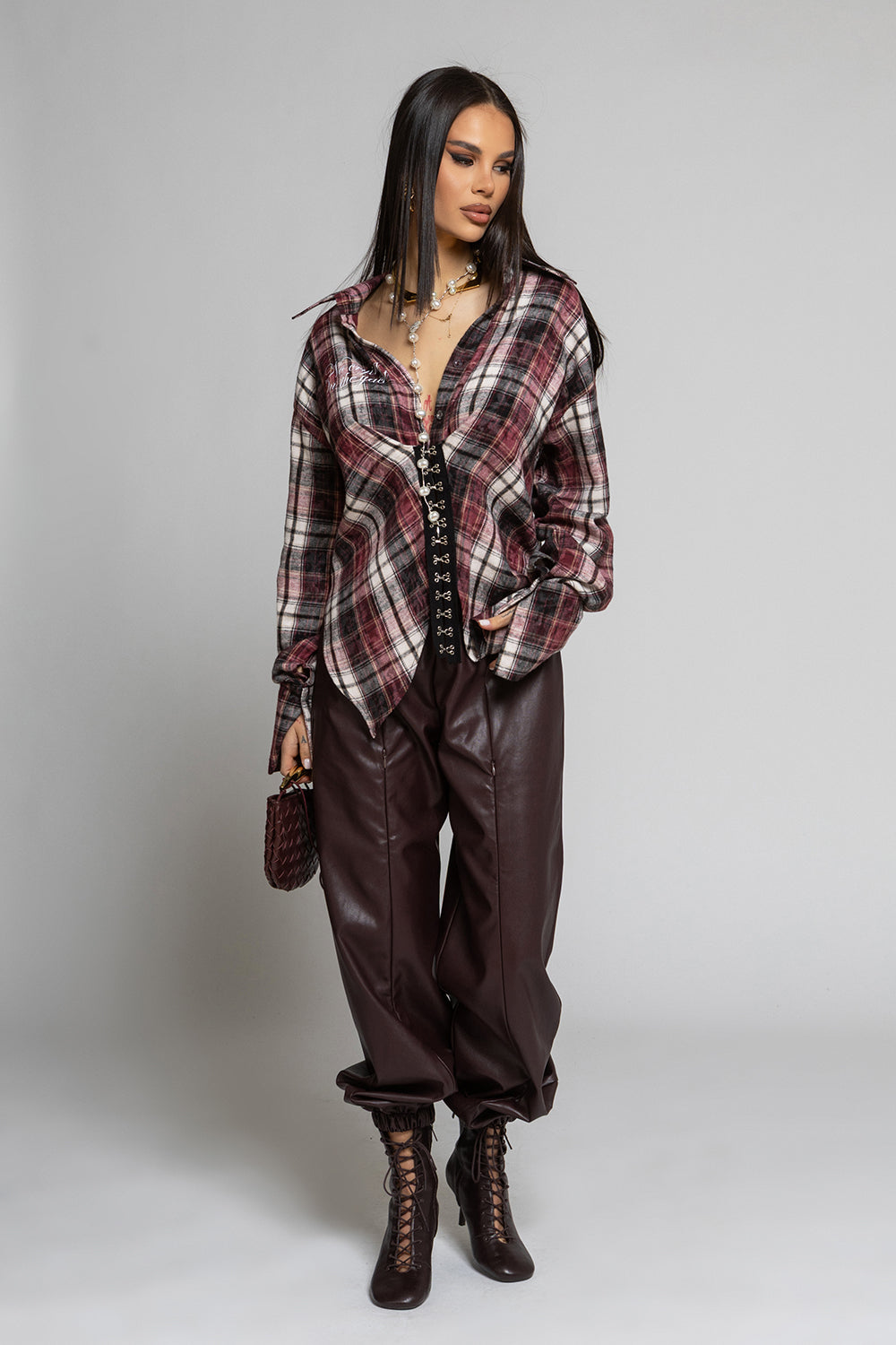 Nikole Leather Trousers 6843
