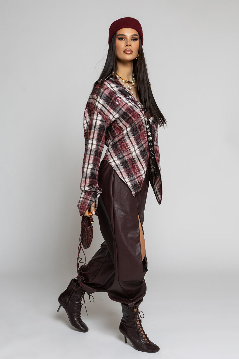 Nikole Leather Trousers 6843