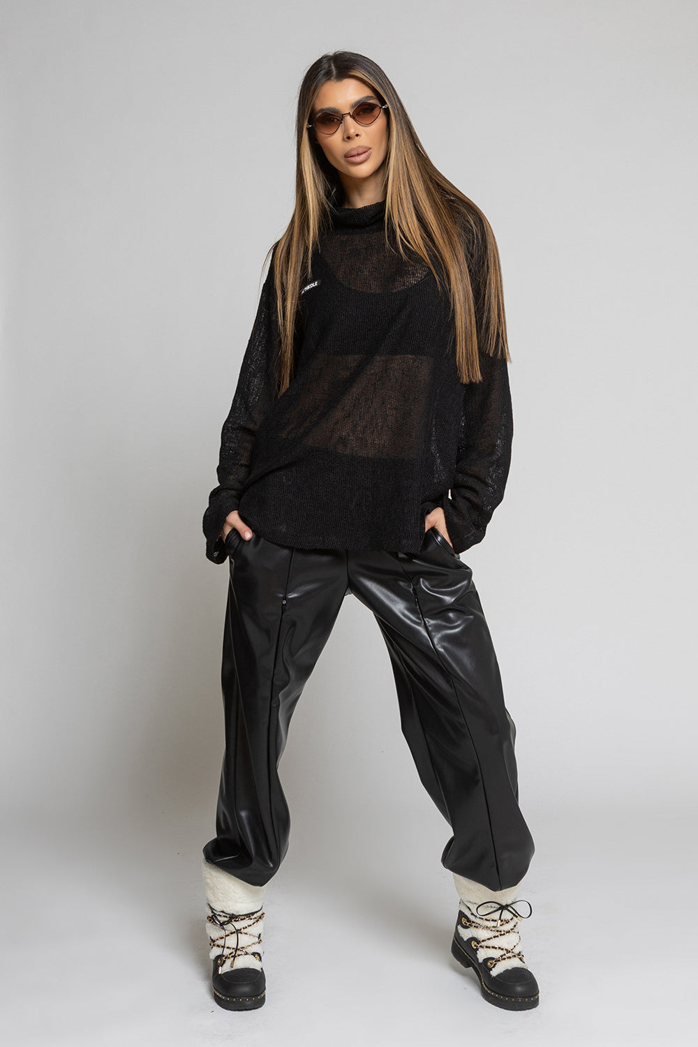 Nikole Leather Trousers 6841
