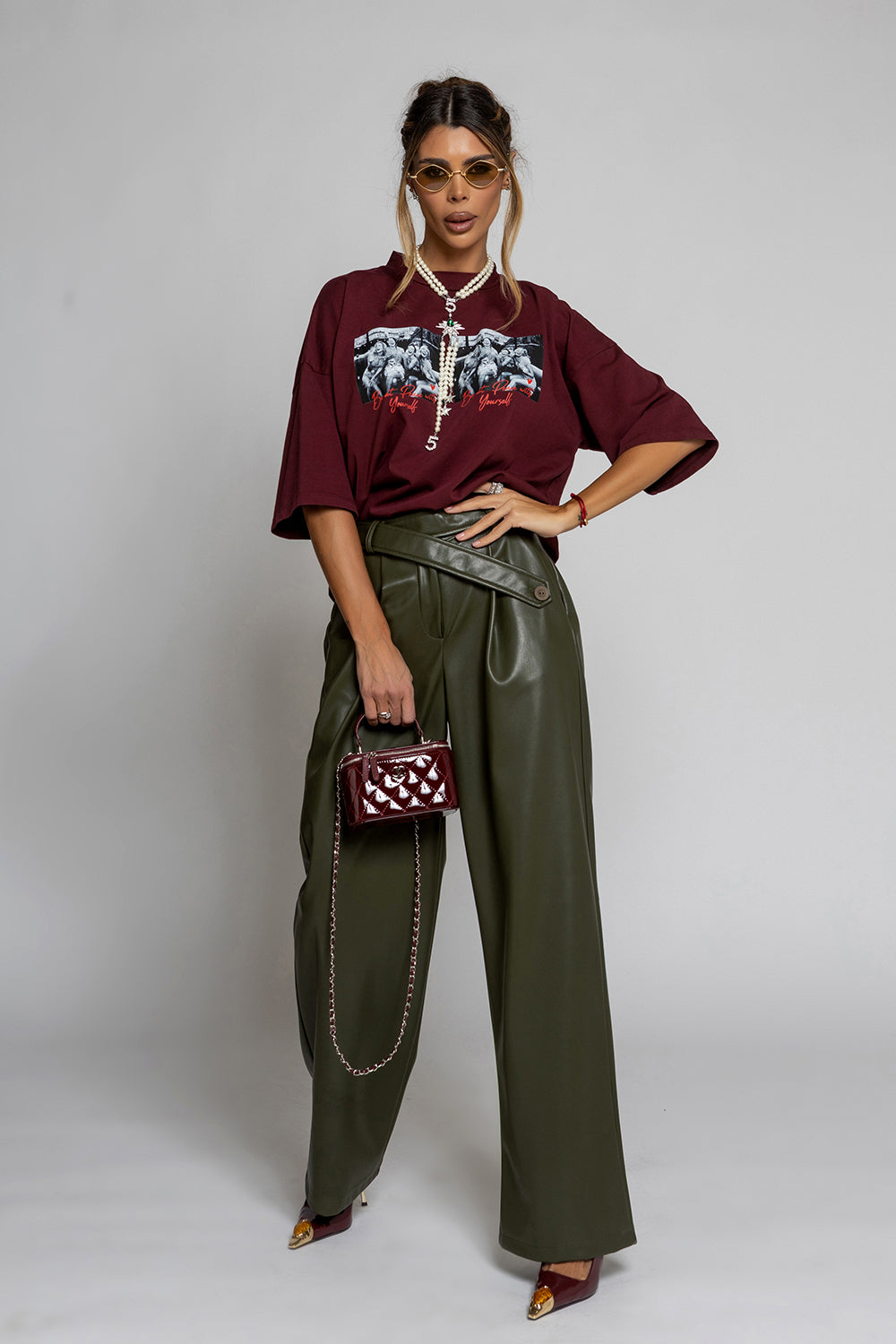 Nikole 6845 Leather Trousers