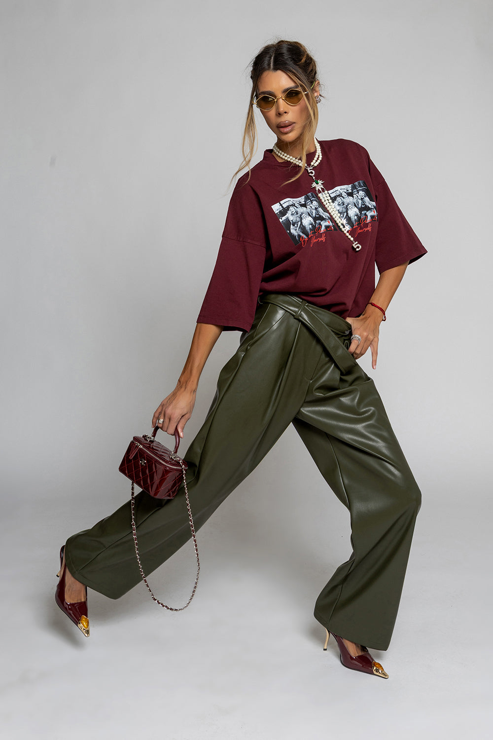 Nikole 6845 Leather Trousers
