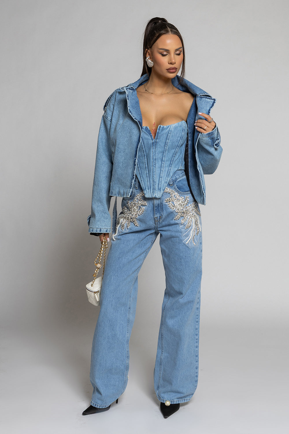 Jachetă din denim Nikole 3430