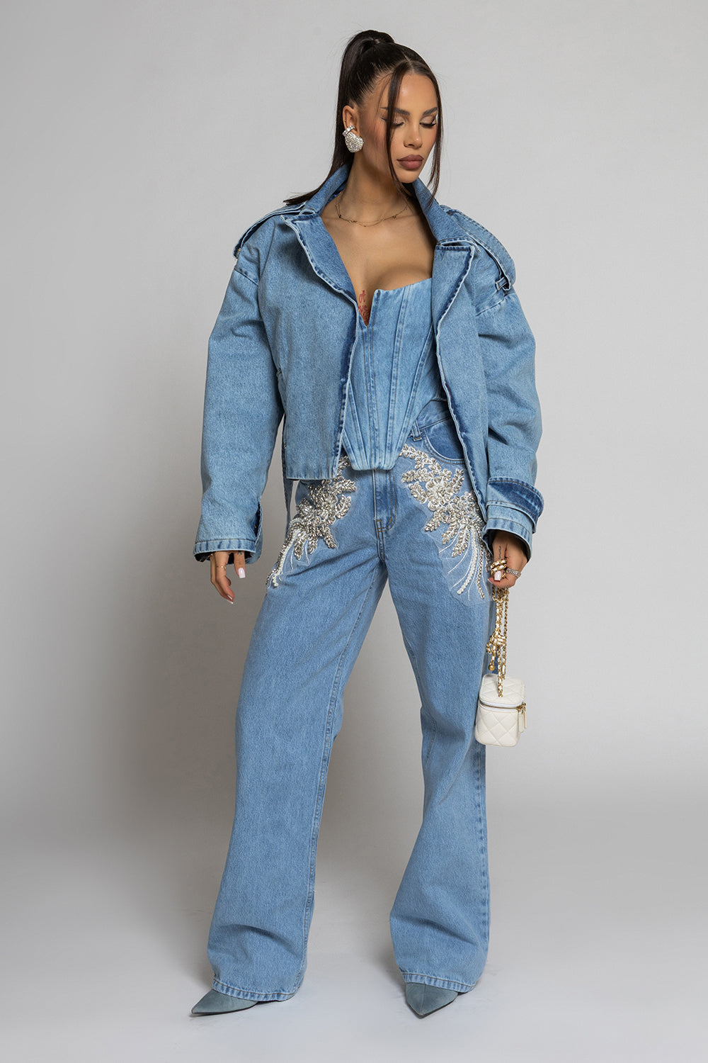 Jachetă din denim Nikole 3430