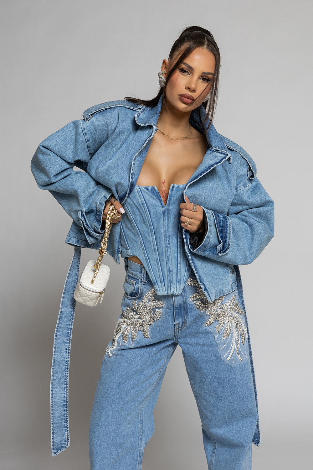 Jachetă din denim Nikole 3430